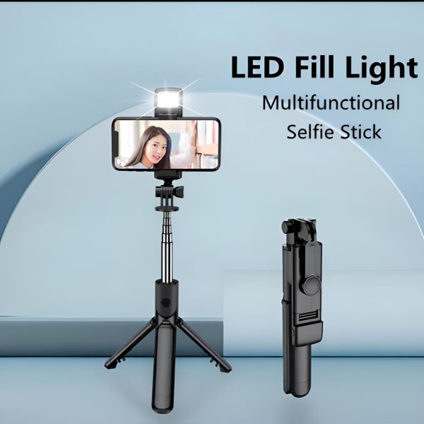 Selfie Stick Tripod R1s Bluetooth Remote Control Tripod Selfie Stick New Model With Wireless Remote Shutter Compatible With All Cell Phones