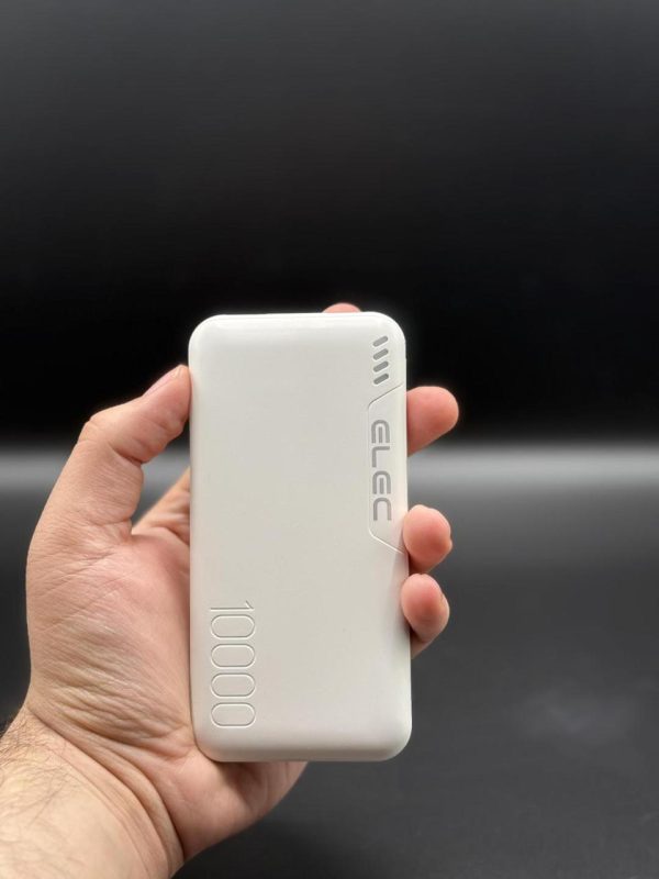 10,000mAh Fast Charging Power Bank – Dual USB Type-A & Type-C Output | Portable Charger with Box – White