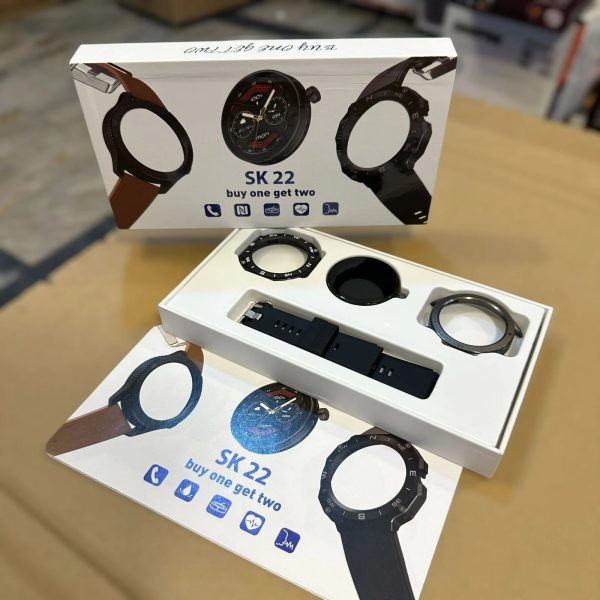Sk 22 Smartwatch With 2 Watch Body And 2 Stripes Amoled Display | Smart Watch For Men & Boys | Digital Watches | Smart Watch