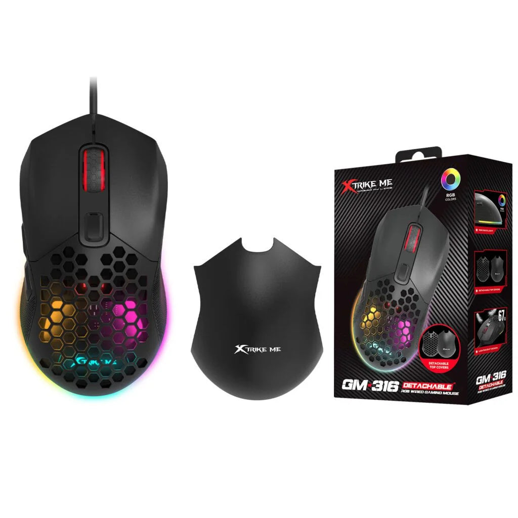 Xtrike Me GM-316 Wired RGB Gaming Mouse – 7 Programmable Buttons