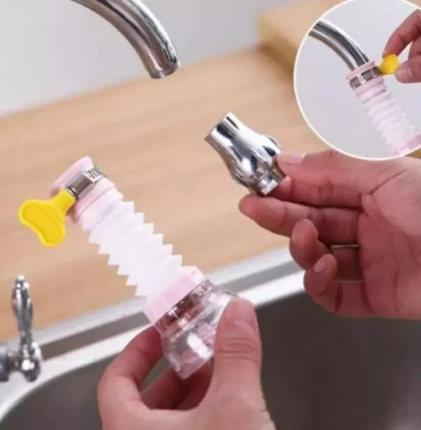 Kitchen Shower Splash Fan Faucet With Clip Water-saving Filter Tap Nozzle Extended Each – With Box ( Random Color )