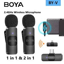 BOY-A DUAL WIRELESS MICROPHONE BY-MW3 ~ TYPE C AND IOS