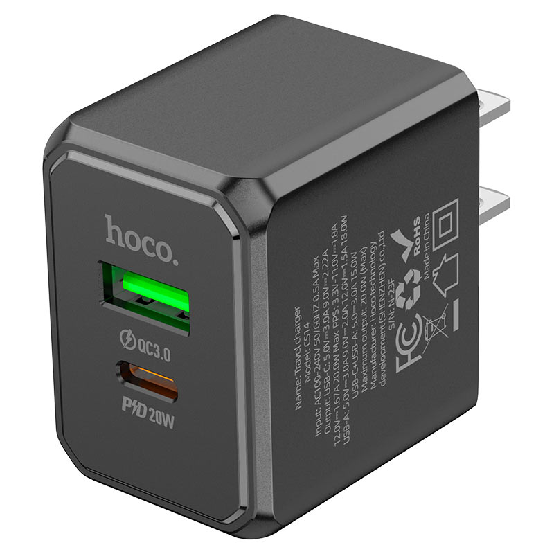 Hoco CS14 Ocean PD20W+QC3.0 charger(US)