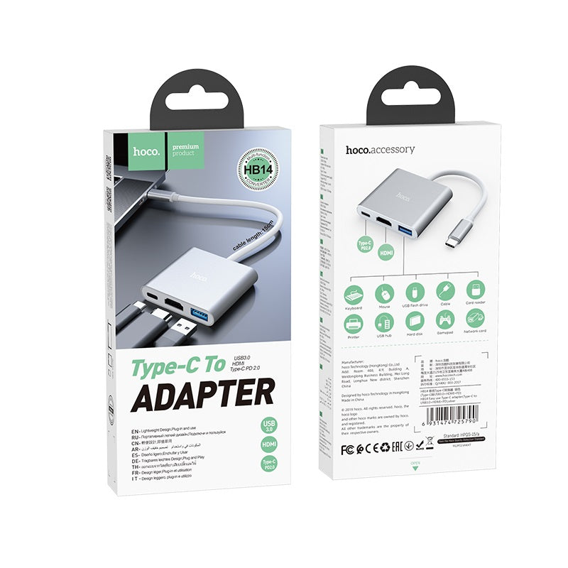 Hoco HB14 Easy use Type-C adapter