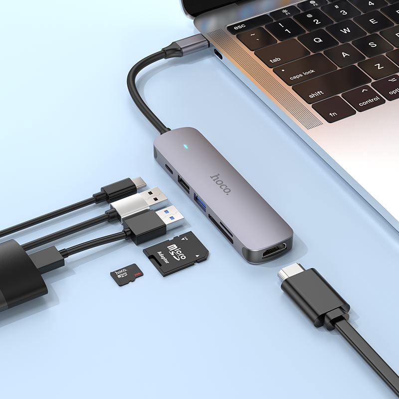 Hoco HB28 Type-C Hub For Laptops Tablets USB-C Devices