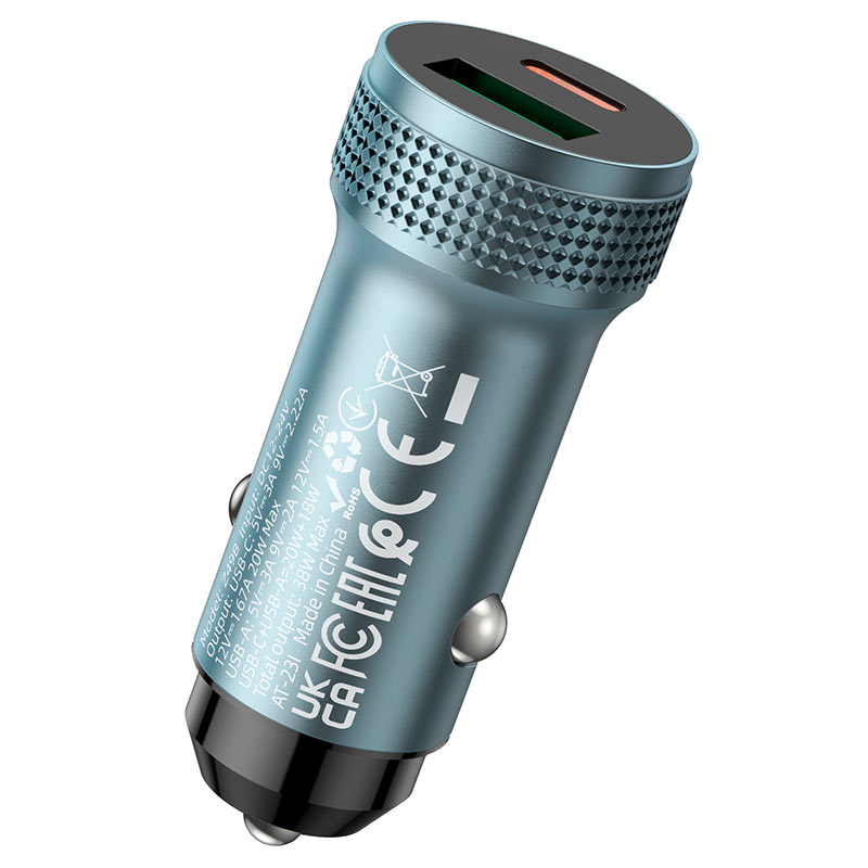 Hoco Type-C 38W Car Charger High Speed with Cable Set