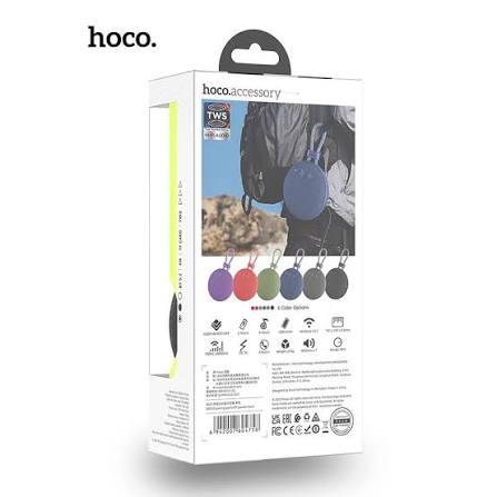 HOCO BassPulse Mini Outdoor Bluetooth Speaker with FM/USB/TF/AUX Support - BS60 - Black