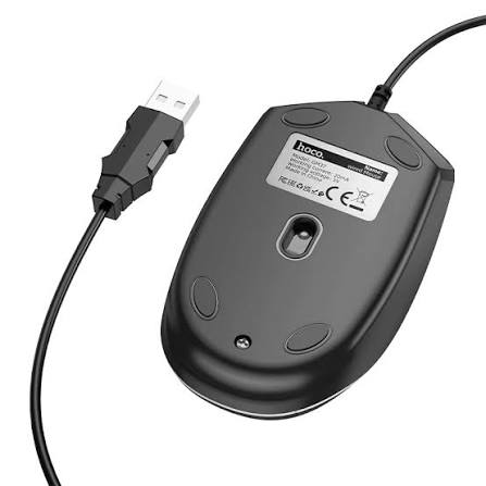Hoco LumaGlow Ergonomic RGB Gaming Mouse (2400 DPI, 7-Color Breathing Light) - GM37