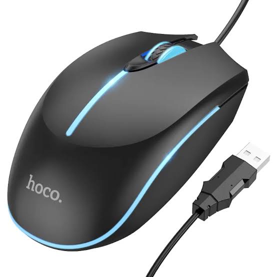Hoco LumaGlow Ergonomic RGB Gaming Mouse (2400 DPI, 7-Color Breathing Light) - GM37