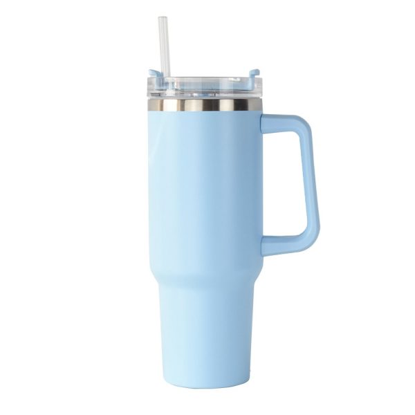 Stanley 40 Oz (1200ml) Stainless Steel Vacuum Insulated Tumbler With Straw – Leak-proof Quencher Cup For Hot & Cold Beverages, Travel Mug, Gym Water Bottle, Coffee Thermos -random Colors | Stanley | (with Box)