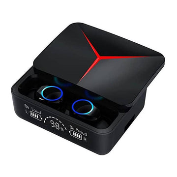M90 Pro TWS Bluetooth 5.2 Earbuds – 9D HiFi Sound, LED Display, Touch Control, Wireless Headphones