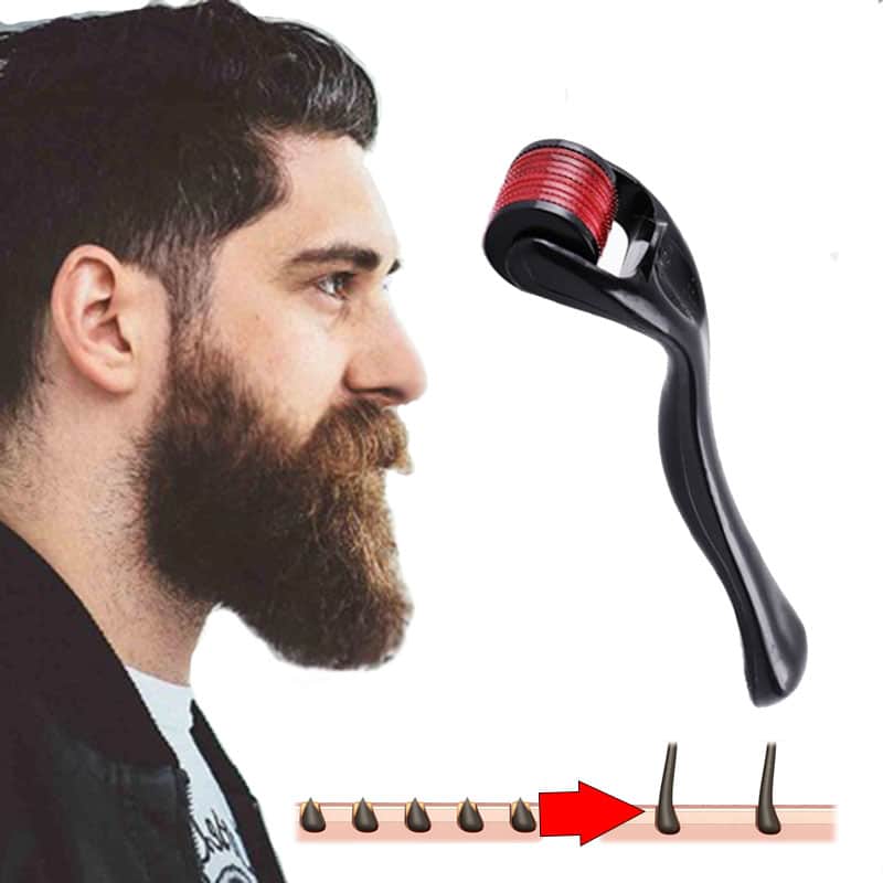 540 Derma Roller – Microneedle Roller for Hair Growth, Beard Care & Facial Skin Rejuvenation