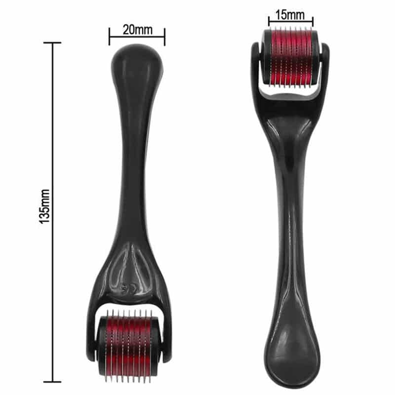 540 Derma Roller – Microneedle Roller for Hair Growth, Beard Care & Facial Skin Rejuvenation