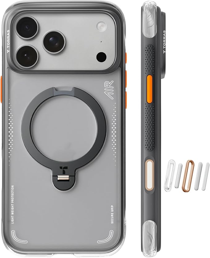 TORRAS Ostand Q3 Air Series Phone Case for iPhone 17 Pro