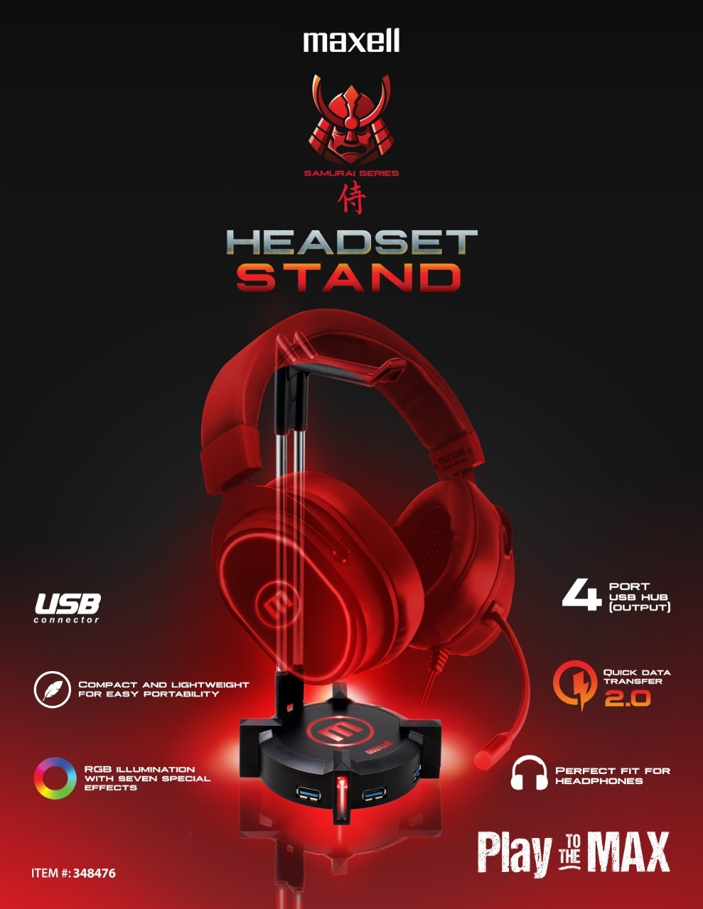 Maxell Gaming Headphone Stand