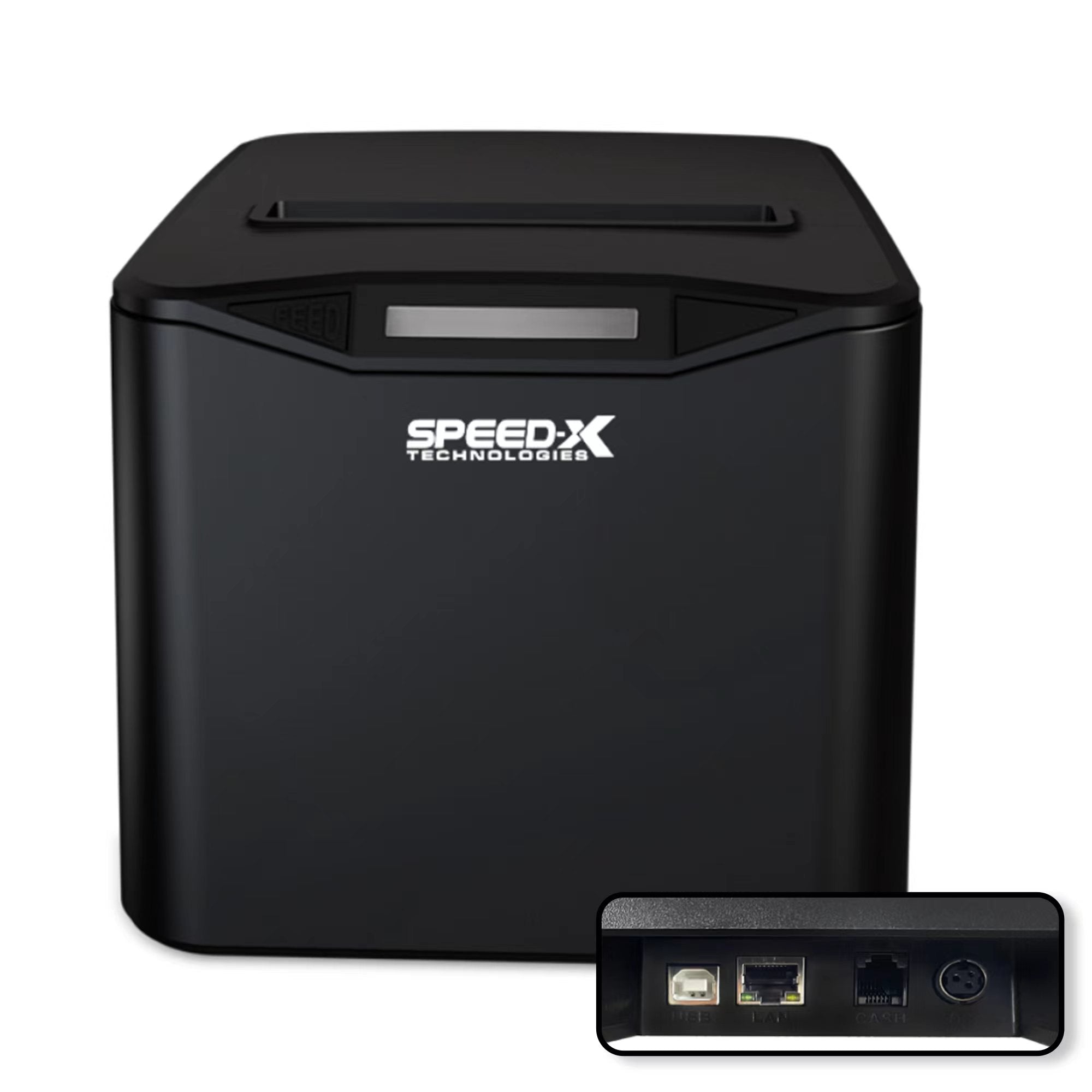 SPEED-X SP-210UL Thermal Receipt Printer 80MM – USB + LAN, Black