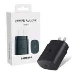 Samsung 25W PD Charger with Type-C Cable 2-Pin Super Fast Charging Version – Black