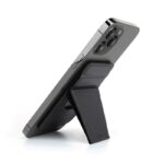 UNIQ LYFT Magnetic Snap - On Stand And Card Holder for Phone - Ink Black
