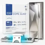 Whitestone [Dome Glass] Tempered Glass Screen Protector Liquid Dispersion Tech For Samsung Galaxy S24 Ultra with UV Kit - 2 Pack