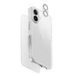Uniq Clearvue 3in1 Bundle Pack for iPhone 16 - Screen Protector, Camera Lens, Phone Case - Clear