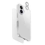 Uniq Clearvue 3in1 Bundle Pack MagSafe/MagClik Compatible for iPhone 16 - Screen Protector, Camera Lens, Phone Case - Clear